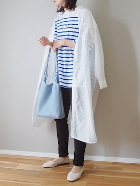 「シアーワンピース」｜「アイテム（バレエシューズ）」を使った、ｐａｎａさん（レディース・162cm）の春コーディネート