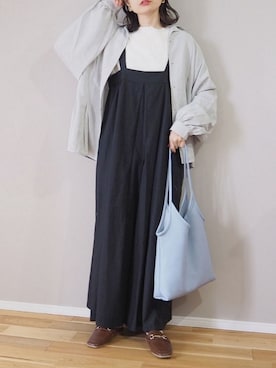 「AmbreNeige」｜「アイテム（サロペット/オーバーオール）」を使った、ｐａｎａさん（レディース・162cm）の春コーディネート
