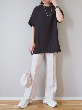 「coen by SIZU（コーエンバイシズ）のアイテム」を使った、ｐａｎａさん（レディース・162cm）の夏コーディネート