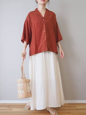 「coen by SIZU（コーエンバイシズ）のアイテム」を使った、ｐａｎａさん（レディース・162cm）の夏コーディネート