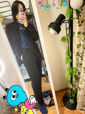 「ラブアンドピース2020」｜「アイテム（セットアップ）」を使った、Bellさん（メンズ・163cm）の秋コーディネート