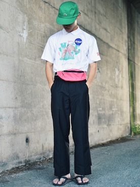 「doldy（ドルディ）のアイテム」を使った、IIさん（メンズ・173cm）の夏コーディネート