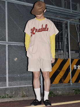 「MOJITO（モヒート）のアイテム」を使った、IIさん（メンズ・173cm）の夏コーディネート