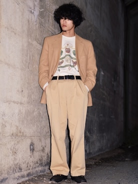 「OSHKOSH（オシュコシュ）のアイテム（チノパンツ）」を使った、IIさん（メンズ・173cm）の冬コーディネート