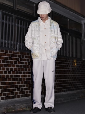 「INFIELDER DESIGN（インフィールダーデザイン）のアイテム（帽子）」を使った、IIさん（メンズ・173cm）の冬コーディネート