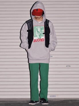 「FULL-BK（フルビーケー）のアイテム（キャップ）」を使った、IIさん（メンズ・173cm）の春コーディネート