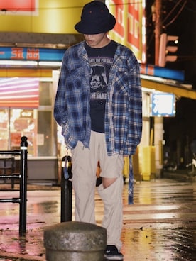 「OLD PARK（オールドパーク）のアイテム（トップス）」を使った、IIさん（メンズ・173cm）の春コーディネート