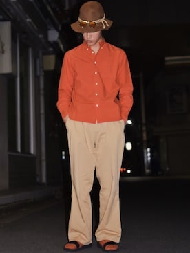 「OSHKOSH（オシュコシュ）のアイテム（チノパンツ）」を使った、IIさん（メンズ・173cm）の春コーディネート