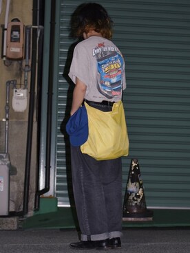 「bit blue（ビットブルー）のアイテム」を使った、IIさん（メンズ・173cm）の夏コーディネート