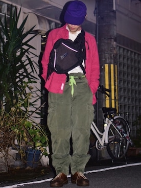 「Adsum（アドサム）のアイテム」を使った、IIさん（メンズ・173cm）の秋コーディネート