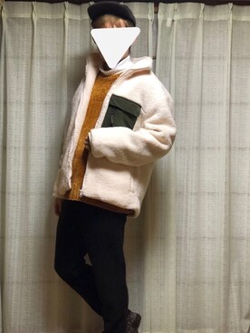 「SHIPS（シップス）のアイテム（ブルゾン）」を使った、たーさん（メンズ・169cm）の冬コーディネート