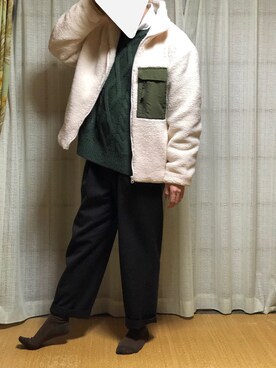 「SHIPS（シップス）のアイテム（ブルゾン）」を使った、たーさん（メンズ・169cm）の冬コーディネート