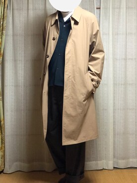 「JOURNAL STANDARD（ジャーナルスタンダード）のアイテム（ステンカラーコート）」を使った、たーさん（メンズ・169cm）の春コーディネート