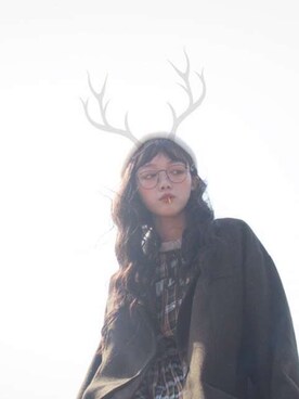 「盐系风格」｜「アイテム（ワンピース/ドレス）」を使った、舒远望さん（レディース・170cm）の秋コーディネート