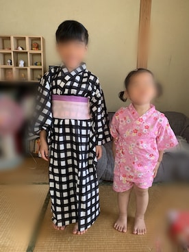「5歳」｜「アイテム（浴衣）」を使った、nahoさん（レディース・166cm）の夏コーディネート