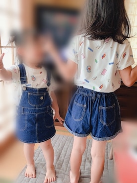 「BRANSHES（ブランシェス）のアイテム（パンツ）」を使った、nahoさん（レディース・166cm）の夏コーディネート