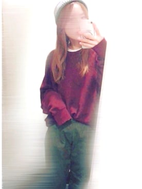 「ゆるカジ」｜「アイテム（帽子）」を使った、ちゃみんさん（レディース・156cm）の秋コーディネート