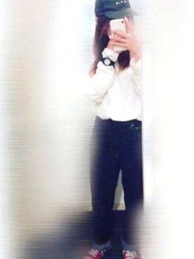「長袖Tシャツ」｜「アイテム（その他）」を使った、ちゃみんさん（レディース・156cm）の秋コーディネート