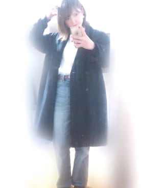 「ハイウエストストレートジーンズ」｜「アイテム（アクセサリー）」を使った、ちゃみんさん（レディース・156cm）の春コーディネート