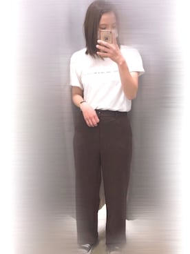「らくちん」｜「アイテム（アナログ腕時計）」を使った、ちゃみんさん（レディース・156cm）の春コーディネート