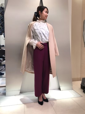 「ナラカミーチェ」｜「アイテム（その他アウター）」を使った、Margheritaさん（レディース・162cm）の冬コーディネート
