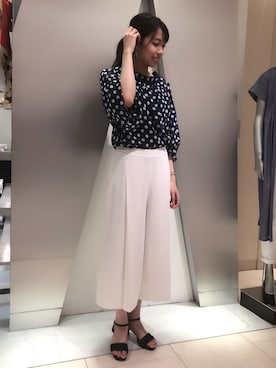 「NARACAMICIE（ナラカミーチェ）のアイテム（パンツ）」を使った、Margheritaさん（レディース・162cm）の夏コーディネート