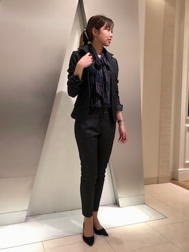 「NARACAMICIE（ナラカミーチェ）のアイテム（パンツ）」を使った、Margheritaさん（レディース・162cm）の秋コーディネート