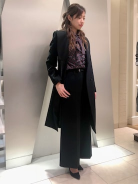 「ナラカミーチェ」｜「アイテム（チェスターコート）」を使った、Margheritaさん（レディース・162cm）の冬コーディネート