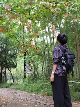 「ワイドシルエット」｜「アイテム（アナログ腕時計）」を使った、towaさん（メンズ・170cm）の秋コーディネート