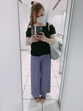 「OZOC（オゾック）のアイテム（アクセサリー）」を使った、AIRIさん（レディース・161cm）の夏コーディネート