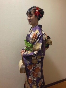 ユイさんの（kimono | キモノ）を使ったコーディネート