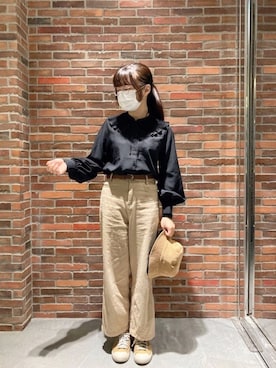 「no brand（ノーブランド）のアイテム」を使った、シシ🌼さんのコーディネート