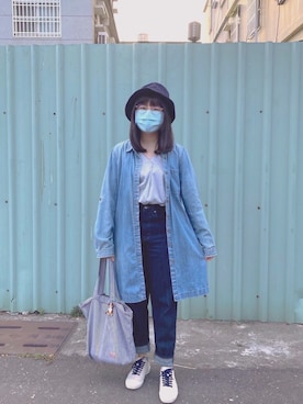 「Bossini（ボッシーニ）のアイテム」を使った、シシ🌼さん（レディース・153cm）の春コーディネート