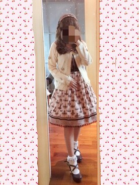 「axes femme（アクシーズファム）のアイテム（タンクトップ）」を使った、柚子さん（レディース・153cm）の冬コーディネート