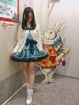 「axes femme（アクシーズファム）のアイテム（タンクトップ）」を使った、柚子さん（レディース・153cm）の冬コーディネート