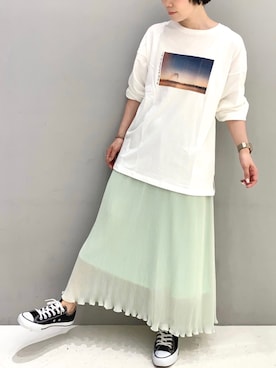 ふじやさん（レディース・161cm）の春コーディネート