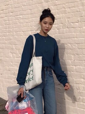 「metrocity」｜「アイテム（アクセサリー）」を使った、eunjeeさん（レディース・163cm）の夏コーディネート