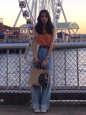 「CONVERSE（コンバース）のConverse 1970s Chuck Taylor All Star Canvas Sneakers（スニーカー）」を使った、eunjeeさん（レディース・163cm）の夏コーディネート