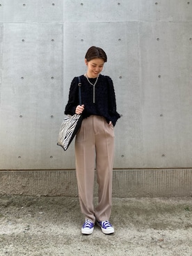 徳寄文香さん（レディース・162cm）の春コーディネート