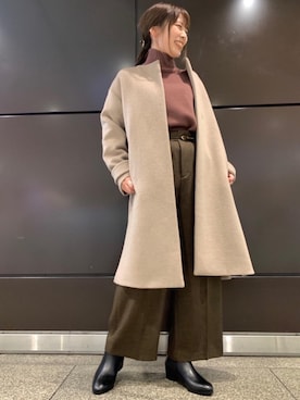 「green label relaxing（グリーンレーベルリラクシング）のアイテム（その他アウター）」を使った、natsumiさん（レディース・162cm）の秋コーディネート