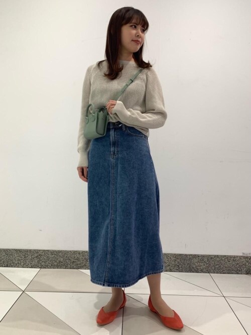 Natsumi Green Label Relaxing Somethingのデニムスカートを使ったコーディネート Wear