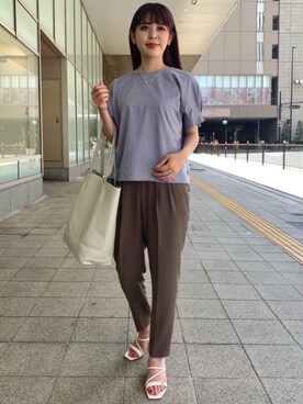 「ベーシック/トラッド」｜natsumiさん（レディース・162cm）の夏コーディネート