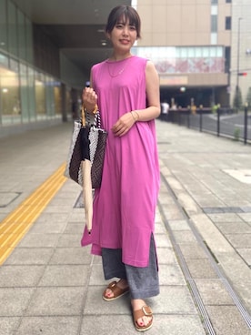 「ベーシック/トラッド」｜natsumiさん（レディース・162cm）の夏コーディネート