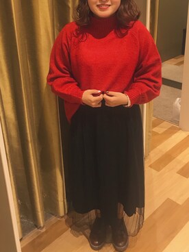 「グリーンパークス(Green Parks)」｜ebichanさん（レディース・150cm）の冬コーディネート