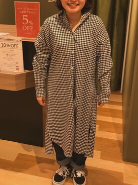 「グリーンパークス(Green Parks)」｜ebichanさん（レディース・150cm）の冬コーディネート