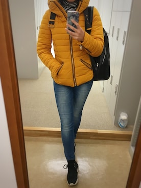 「Ameri（アメリ）のアイテム（スニーカー）」を使った、N.Y.さん（レディース・158cm）の秋コーディネート