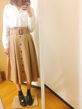 「archives（アルシーヴ）のアイテム（ブーティ）」を使った、みむさん（レディース・162cm）の春コーディネート