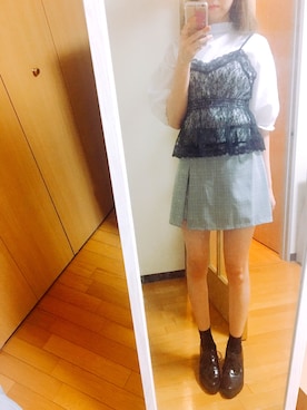 「archives（アルシーヴ）のアイテム（ブーティ）」を使った、みむさん（レディース・162cm）の夏コーディネート