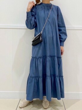 「AS KNOW AS PINKY（アズノゥアズピンキー）のアイテム（ワンピース/ドレス）」を使った、etsuko1990さん（レディース・155cm）の春コーディネート