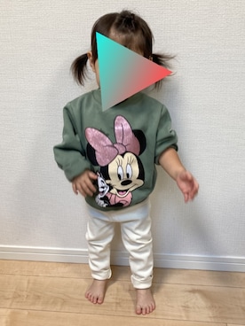 「アイテム（スウェット）」を使った、emikoさん（キッズ・80cm）の秋コーディネート